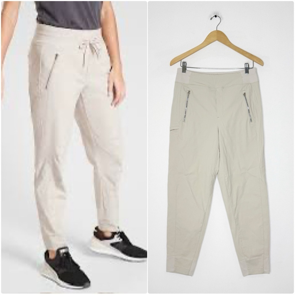 Athleta Trekkie North Joggers Light Beige Size 6